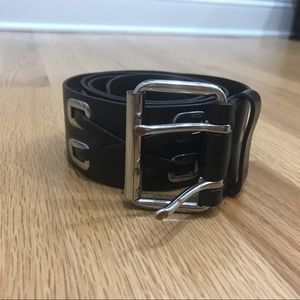 Banana Republic black leather belt size M
